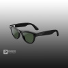 Ray-Ban Skyler (Gen 2) Глянцевый Чёрный с Прозрачно-Зелёными линзами